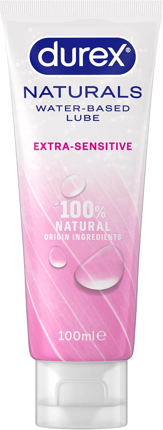Durex Naturals Extra Sensitive, 100ml, Water Based Lube, Aloe Vera, Gentle