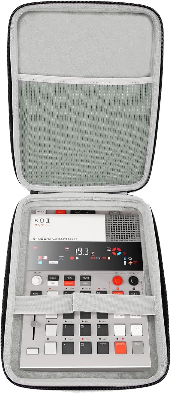 Pocket Operator Bag for EP–133 K.O. II: Compatible for Teenage Engineering EP–133 K.O. II Soft Bag,Splashproof Protective Pouch Sampler, Synthesizer, Drum Machine EVA Travel Case