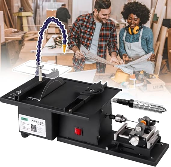 Lapidary Equipment Diy Jewelry Lapidary Saw For Cutting/Grinding/Carving/Polishing/Drilling,Mini Table Saws Grinder Polishing Machine With Flexible Shaft+Handle,Cutting Depth 45mm