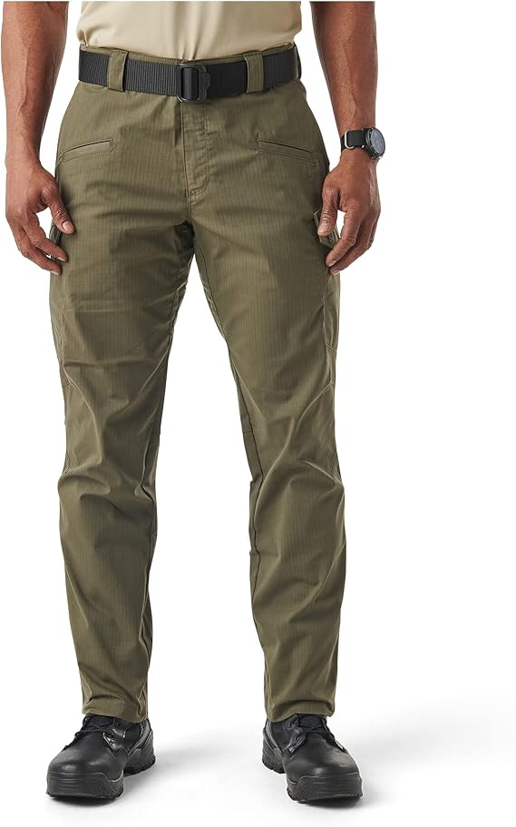 5.11 Tactical Men's Icon Pants - Durable Flex Tack Ripstop, Water Resistant Finish, 8 Pockets, Reinforced, 74521ABR