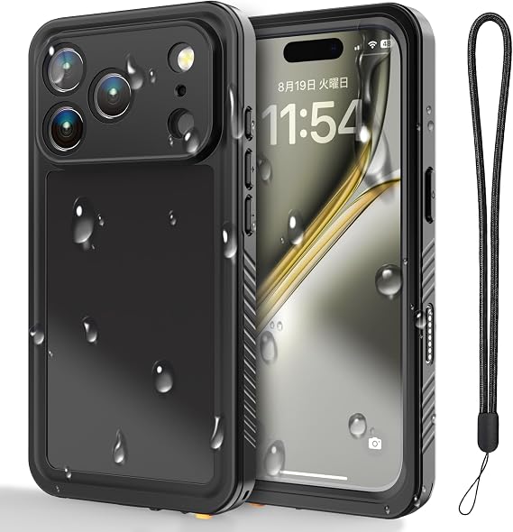 Phone 17 Pro Max Case, Waterproof, IP68 Fully Waterproof, Dustproof, MIL Standard, Shockproof, Full Protection, Underwater Photography, Bathtime Compatible