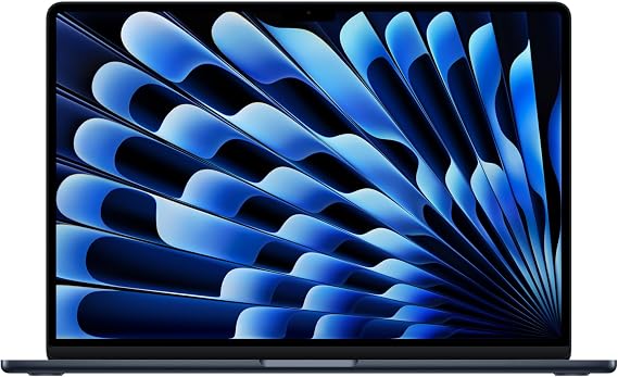 Apple MacBook Air 15-inch Laptop with M5 chip: Built for AI, 15.3-inch Liquid Retina Display, 16GB Unified Memory, 512GB SSD, 12MP Center Stage, Touch ID, Wi-Fi 7; Midnight