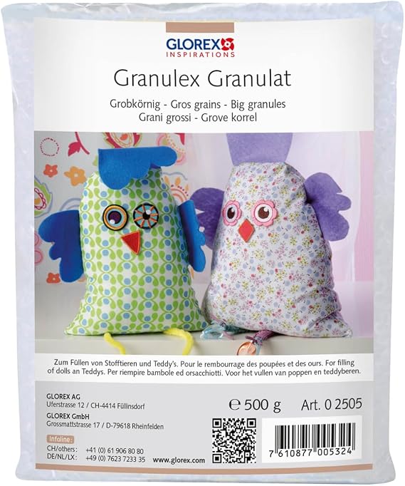 Glorex GmbH 0 2505 Granulex, Coarse, White, 500 g