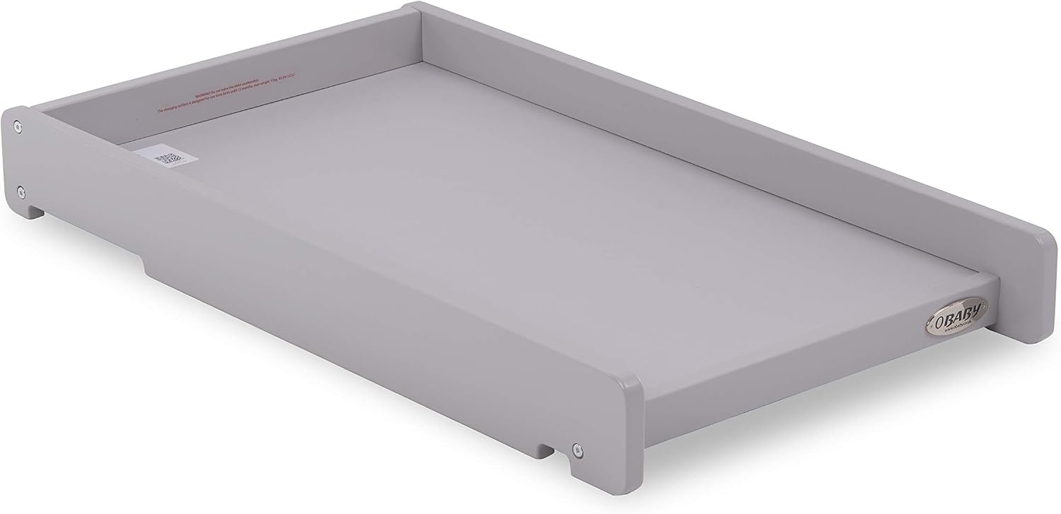 Obaby Cot Top Changer - Warm Grey
