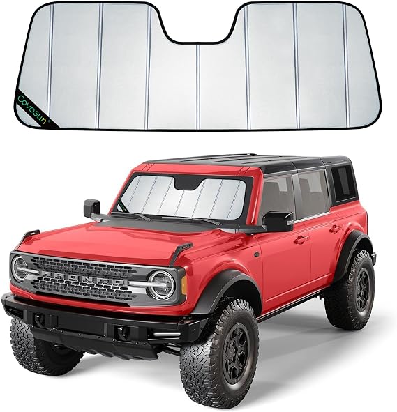 Ford Bronco Windshield Sunshade, Premium Folding Sunshade for Ford Bronco(2021-2024)