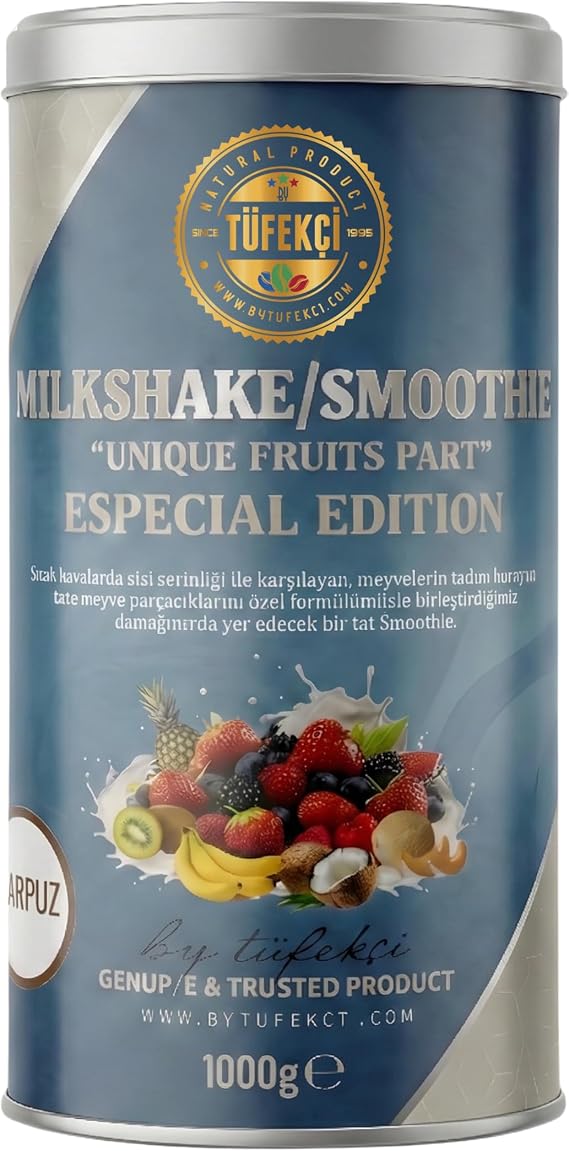 By Tüfekçi Karpuzlu Milkshake Ve Smoothie İçecek tozu 1000 Gr
