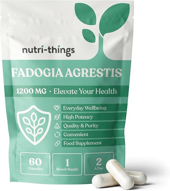 Fadogia Agrestis Capsules 1200mg | 60 Capsules | Increased Energy Levels, Athletic Performance & Endurance