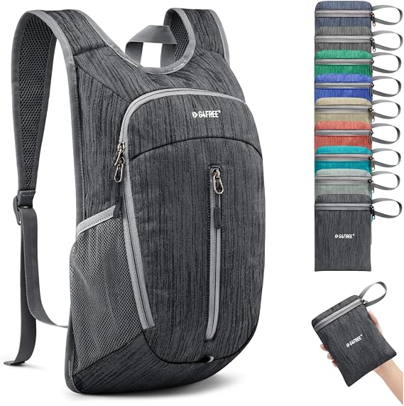 G4Free Small 10L Hiking Backpack Lightweight Foldable Rucksack Casual Travel Daypacks Mini Unisex Bag