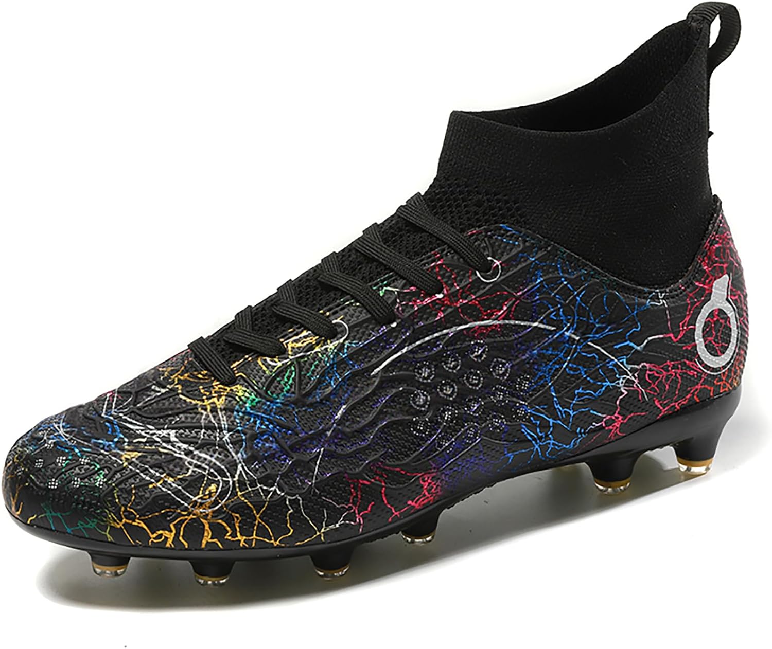 Men's Soccer Shoes High-Top Soccer Cleats Outdoor Breathable Athletic Professional Spikes Youth Boys Football Shoes Unisex