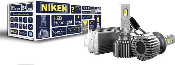 Niken H7 LED Xenon Nova Soft Series Headlight, (55W does not turn on fixed fault light)