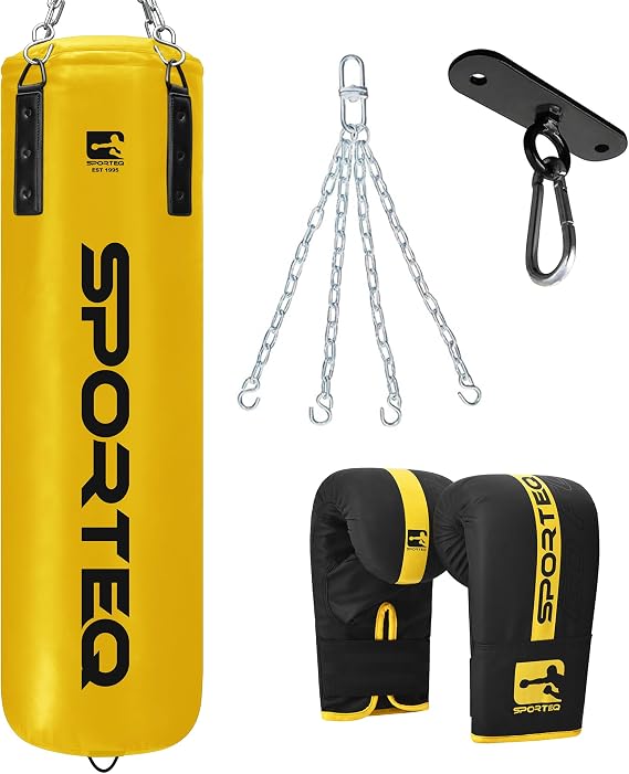 Dyno Heavy Filled Punch Boxing Bag 3FT, 4FT & 5FT for All Ages & Genders | Punching Martial Arts Kickboxing Muay Thai Karate | Home & Commercial Gym Use