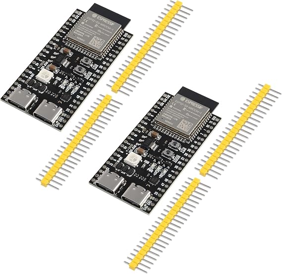 2PCS ESP32 ESP32-S3 WiFi+Bluetooth Internet of Things Dual Type-C Development Board Core Board ESP32-S3-DevKit C N8R2 for Arduino