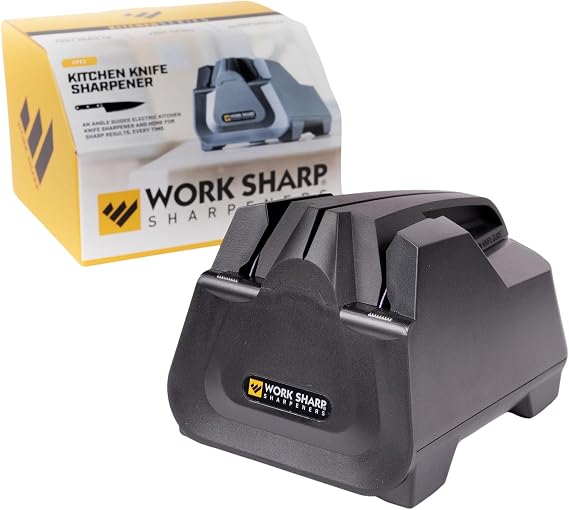 Work Sharp Electric Culinary E2 Kitchen Knife Sharpener - for Scissors, Cleavers, Nakiri, Serrated & Paring Knives Black