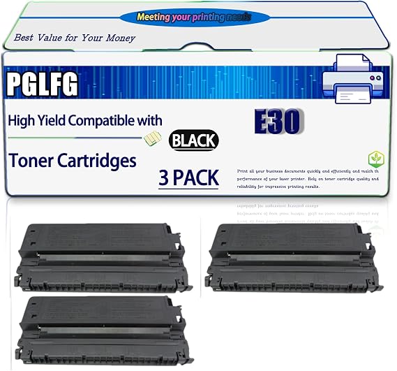 Compatible for Canon E30 Toner Cartridges Work for PC 785 PC 790 PC 790 Series PC 795 PC 850 PC 860 PC 870 PC 880 PC 890 Printers, High Yield 4000 Pages, with Chip (3 Pack Black)