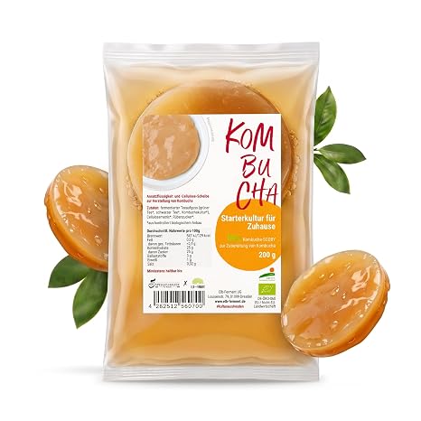 Bäckerei Spiegelhauer Organic Kombucha Starter 200 g Kombucha Scoby with Instructions (English language not )