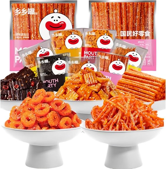WSYLS Occasionally Food Devil Pepper Strips Vegetarian Strips Chinese Spicy Party 18g*5