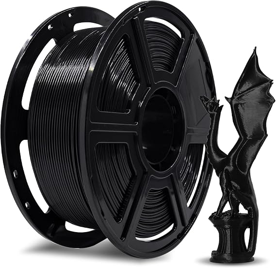 FLASHFORGE High Speed PLA Filament 1.75mm, 500mm/s High Speed Printing, Rapid 3D Printer Filament Tough and High Flow for Fast Printing,1kg(2.2lbs)/Spool,Dimensional Accuracy ±0.02mm(Black)