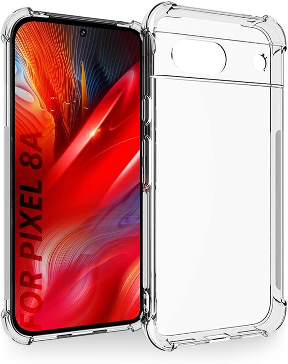 Case for Google Pixel 8A Case Google Pixel 8A Phone Case - Transparent TPU, Bumper Case Compatible with Google Pixel 8A
