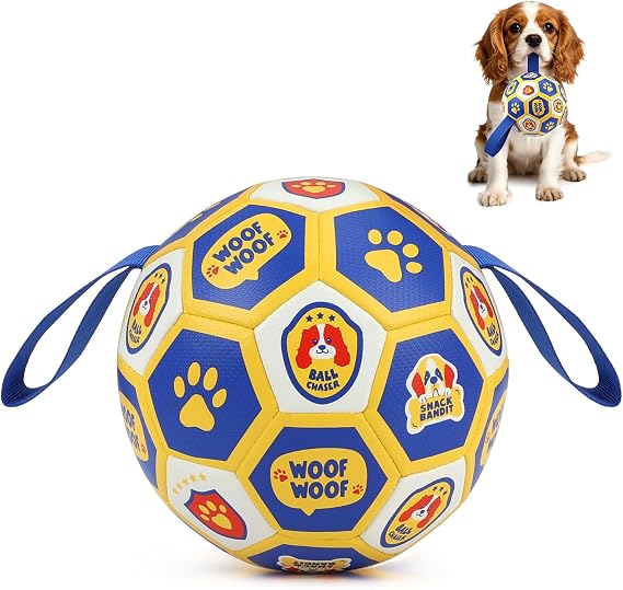 Vivifying Interactive Dog Toys Ball, Dog Football for Small (15.24cm/6in)