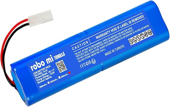 robo mi Tefal X-Plorer 75 Robot Süpürge Bataryası, 3500mAh Kapasite, Mavi