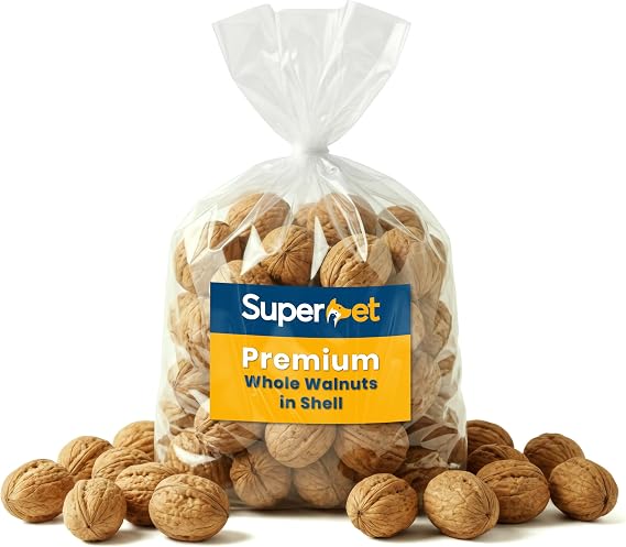 Superpet Premium Walnuts in Shell, Squirrel and Parrot Food, Unsalted 0.5kg