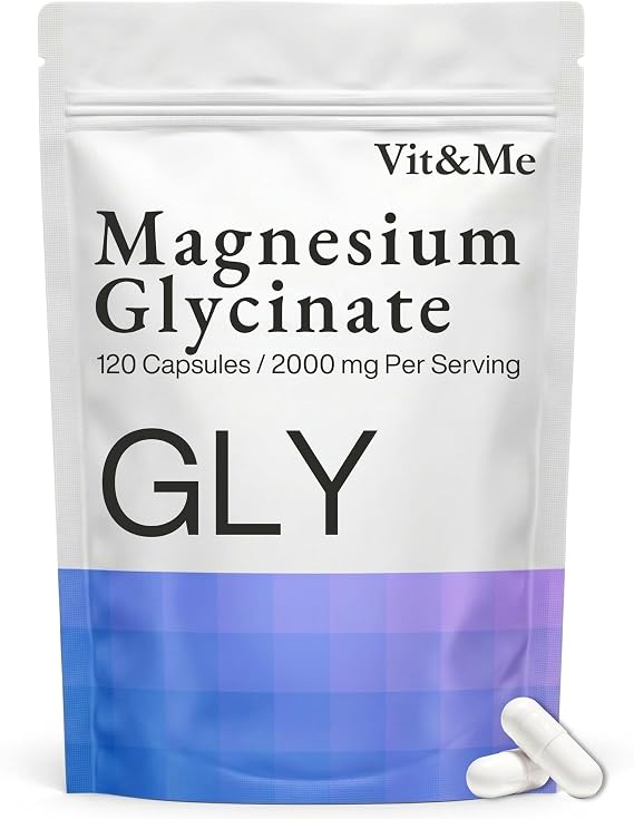 Magnesium Glycinate 2000mg, No Oxide, No Fillers, 120 Pure Vegan Capsules