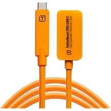 Tether Tools TetherBoost Pro USB-C Core Controller Extension Cable - Extension (Orange) for USB-C Cable