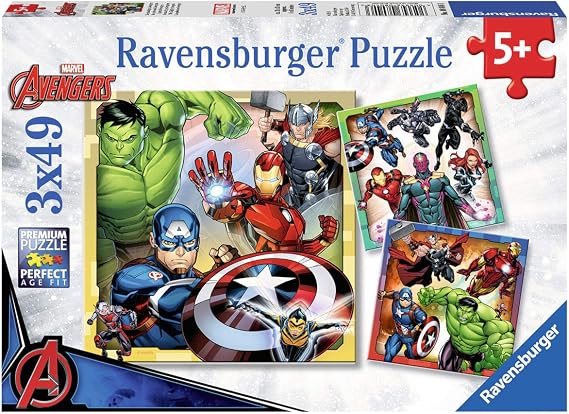 Ravensburger 3x49 Parça Yapboz Avengers