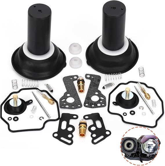 Carburetor Kit Carburetor Kit for Yamaha Virago 535 500 XV535 XV500 XV Carburetor Kit with Piston Shut-off Float Needle Parts