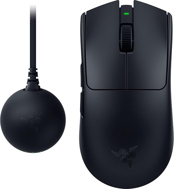 Razer Viper V4 Pro - Kablosuz simetrik e-spor oyun faresi - Ultra hafif 49 g - HyperSpeed Gen-2, 8 KHz'e kadar yoklama hızı - Focus Pro 50K sensör - Optik kaydırma tekerleği - PC/Mac | Siyah