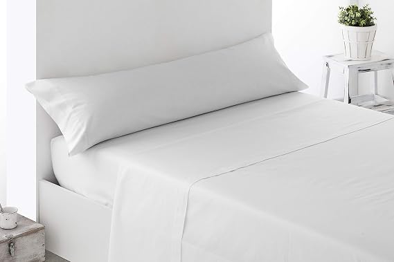 Miracle Home Top Sheet, Soft and Comfortable, 50% Cotton, 50% Polyester, Ecru, Bed 90 cm