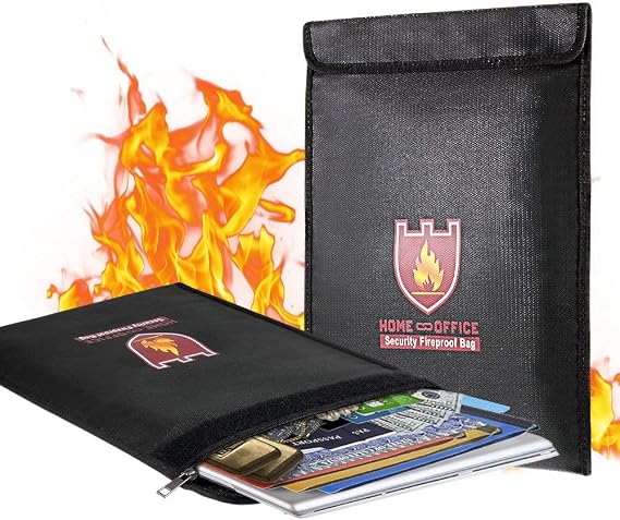 Fireproof Document Bag, Safe Storage Bags (15"x 11"