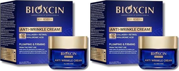 Bioxcin Age Reverse Kırışıklık Karşıtı Gece Kremi 50 ml – Retinol, Kolajen, Hyaluronik Asit ve Bitkisel Kompleks İçerikli – Sıkılaştırıcı ve Dolgunlaştırıcı Etki (2 paketi)