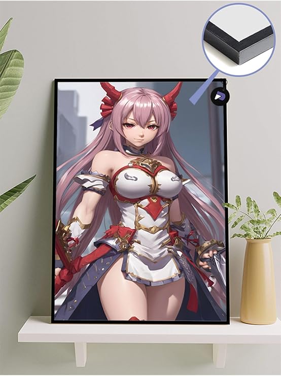 Postermanya (pster481) Devil Warrior Anime Girl Manga Anime Framed Painting - Framed Poster 30 x 40