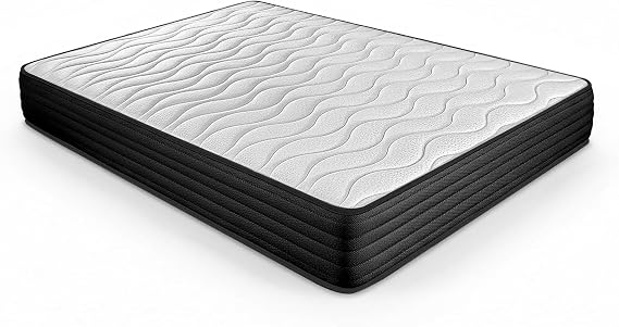 DUÉRMETE ONLINE - Reversible Visco Pocket Memory Foam Mattress (Winter-Summer Face) Firmness and Medium-High Hardness, Thickness 20 cm, Anti-Mite, Anti-Bacteria and Hypoallergenic, 140 x 190 cm