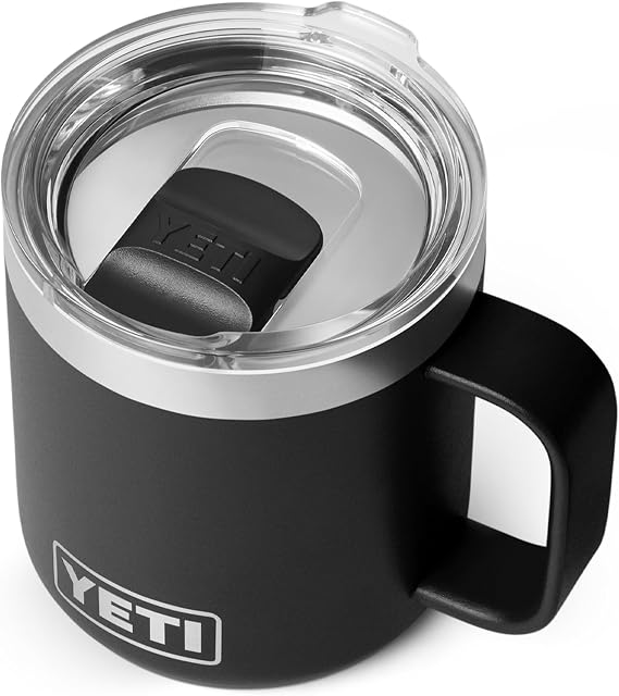 YETI Rambler 10 oz (295 ml) Stackable Coffee Mug, Black