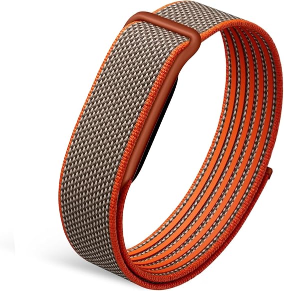 Nylon Band Compatible for Google Fitbit Air, Breathable Braided Sport Loop Replacement Strap with Stainless Steel Buckle, Soft Adjustable Woven Wristband for Women Men, Non-Original