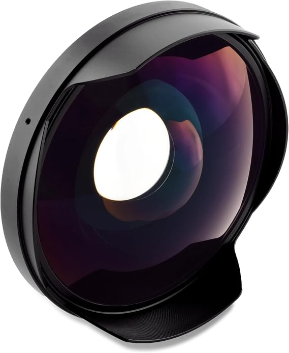 0.3X Precision Engineered Fisheye Lens Compatible with Panasonic AG-CX370 (Ultra-Wide View)