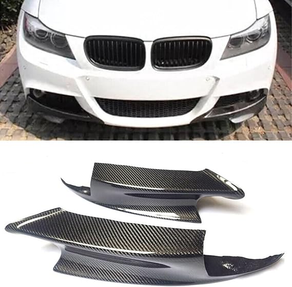 Bmw E90 E92 E93 M3 2008-2014 カーボンファイバー フロントバンパー スプリッター リップスポイラーに適合