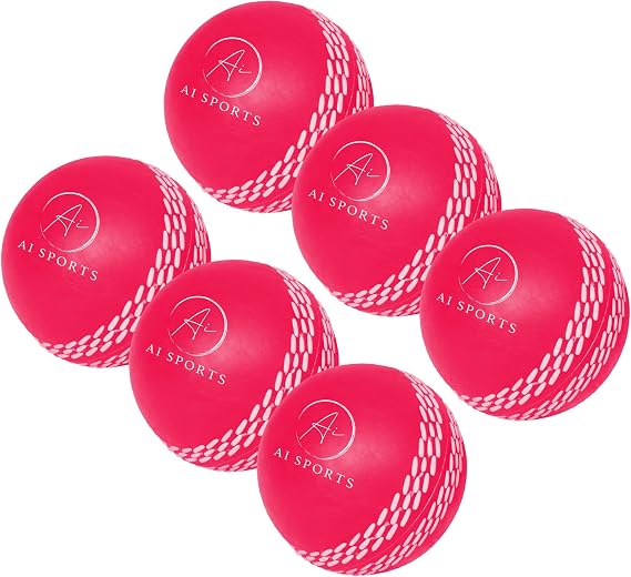 AI SPORTS Premium Heavy Cricket Windballs – 110g Training Balls with Power Seam – True Swing & Controlled Bounce Practice Balls for Indoor & Outdoor Cricket Training