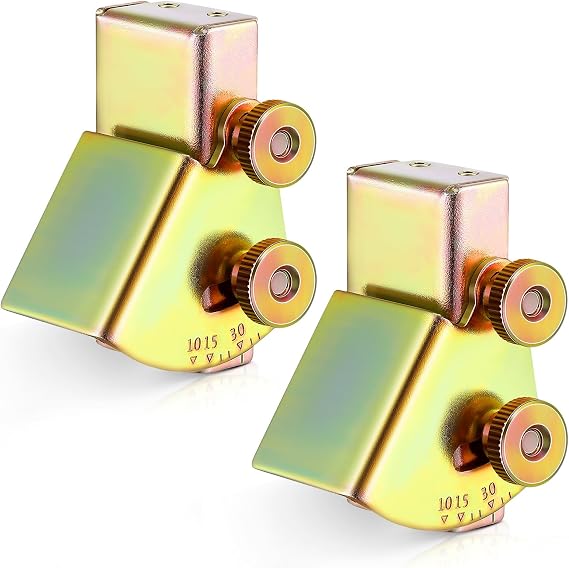 Feekoon Knife Sharpening Angle Guide for 1 x 30 Belt Sander, Adjustable Angle Guide from 10 to 45, Blade Sharpener Jig Sharp Universal Knife Angles Guides, Sharpen Exact Angles(2 Pcs,into Belt)