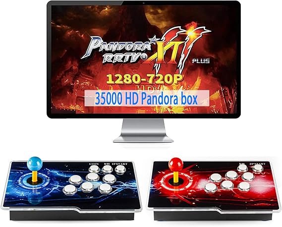 35000 Games in 1 Pandora Box Retro Arcade Game Console with Two Separate Host for PC & Projector & TV 3D 1-4 Players Category Favorite List Save/Search/Hide/Pause/Delete
