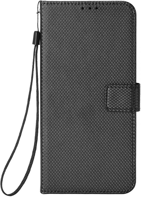 Compatible with/Replacement for Blackberry Priv PU Leather Wallet Case Flip Cover BYTXZS (Black)