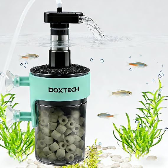 Upettools アクアリウムフィルター 水中小型水槽フィルター 5~7ガロン用