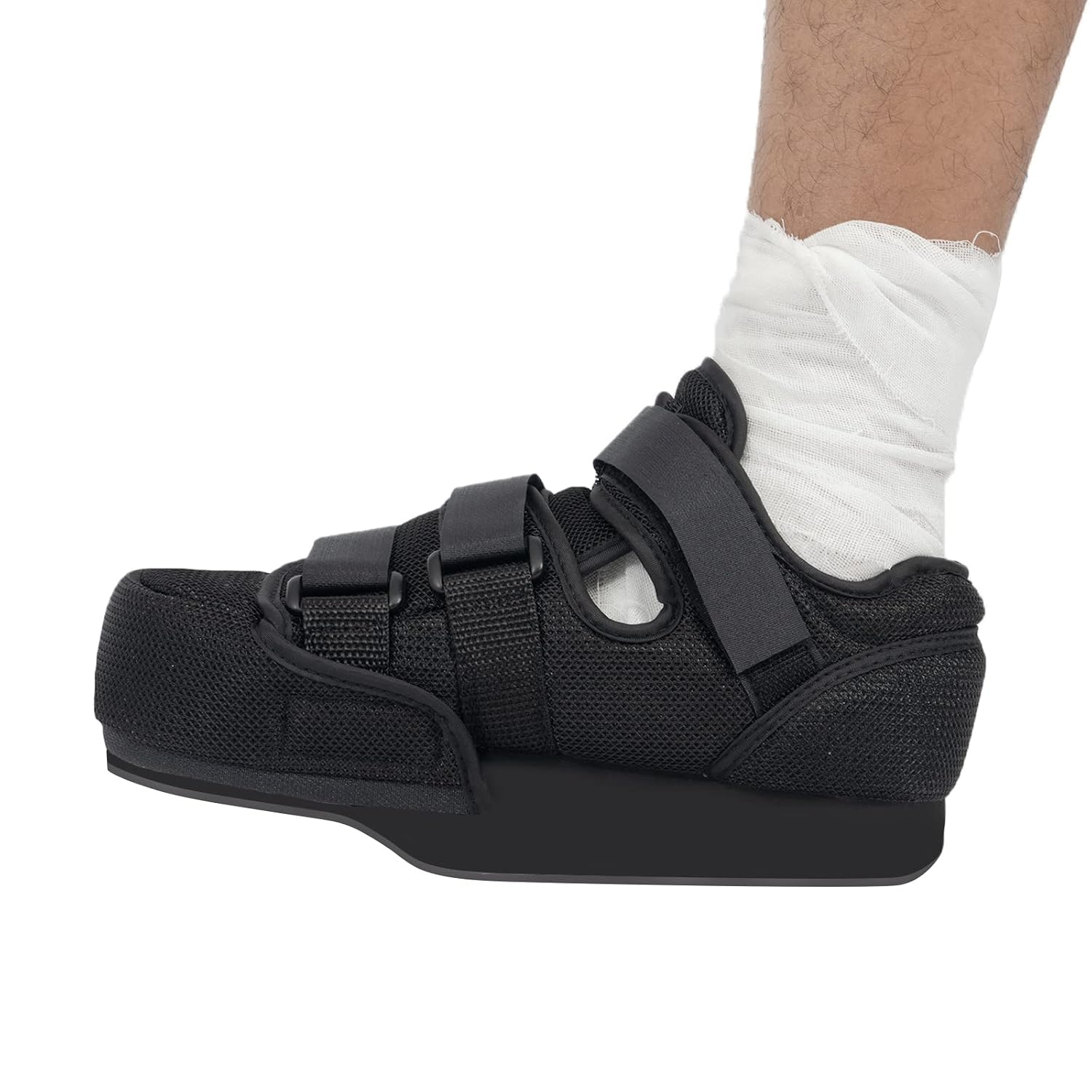 GHORTHOUD Forefoot Off-Loading Post Op Shoe Closed Toe Medical Walking Boot for Broken Toe Orthopedic Foot Brace for Post Bunion Hammertoe Surgery Brace L