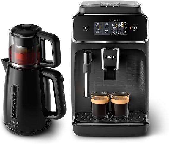Philips 2200 Serisi Tam Otomatik Espresso Makinesi (EP2220/10) ve Philips Daily Collection Çay Makinesi (HD7301/00) - BXA0105/00 Paket