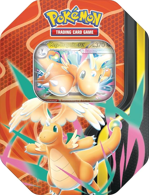 Pokémon: Mega-Power Tin: Mega-Dragonite ex by JCC Pokémon (4 Upgrade Envelopes and 1 Holographic Promotion Card)