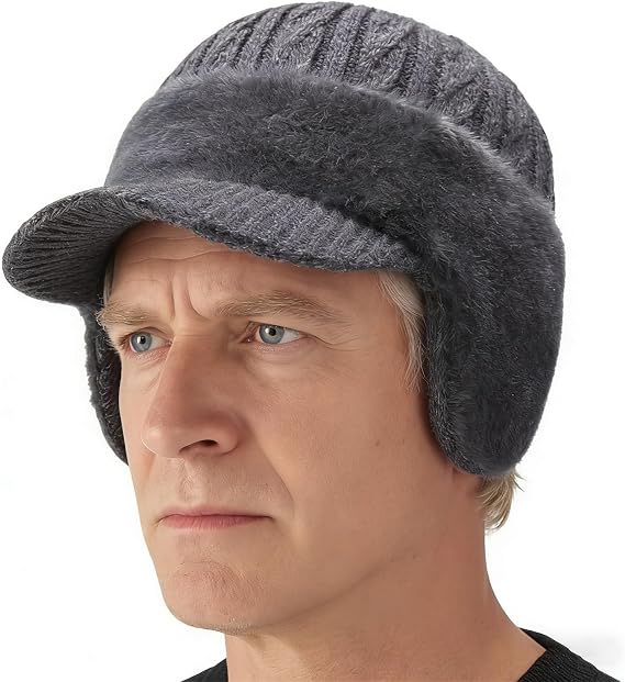 Hat with Ear Flaps - Breathable Knitted Soft Warm Hat - Women, for Party, Holiday, Autumn, Year, Daily, Indoor, Outdoor, Thanksgiving, Birthday, Offices, Home, Party