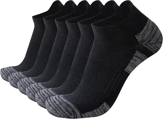 SockWaddles Trainer Socks for Men, 6/10 Pairs Cushioned Cotton Ankle Socks