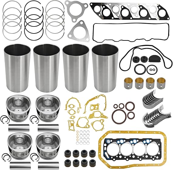 エンジンオーバーホールリビルドキット ヒュンダイ D4bb、d4ba、4d56 2.5l ディーゼルエンジン対応 – Hc20-hc35h1フォークリフト、h100、ポーター、グレースに適合 – フルエンジン修理部品キット